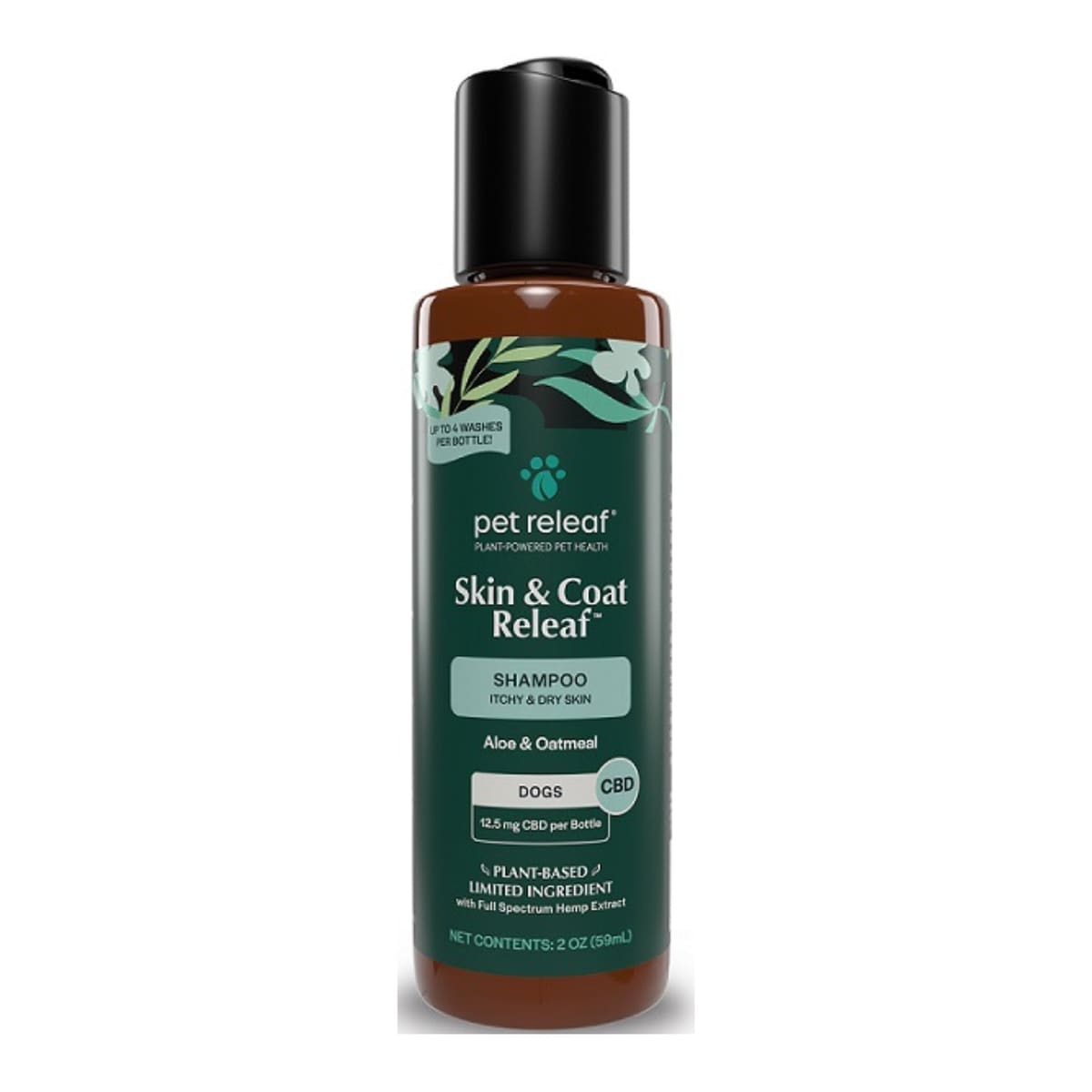 Pet Relief Skin & Coat 2oz./40 Itchy & Dry Shampoo CBD Travel Size