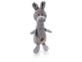 Charming Pet Products Scruffles Bunny Plush Dog Toy Gray Small