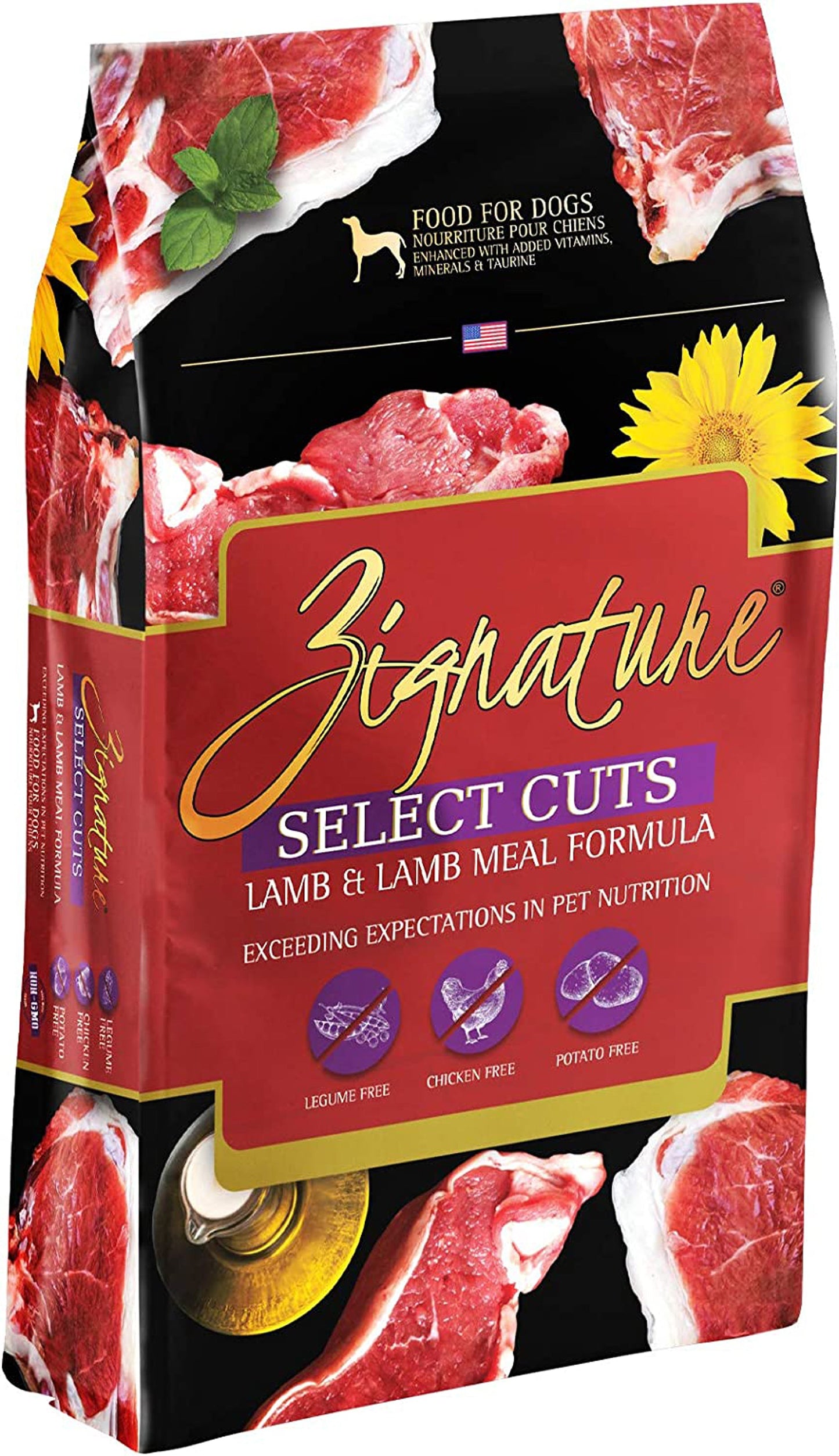 Zignature Dog 4Lb. Select Cut Lamb