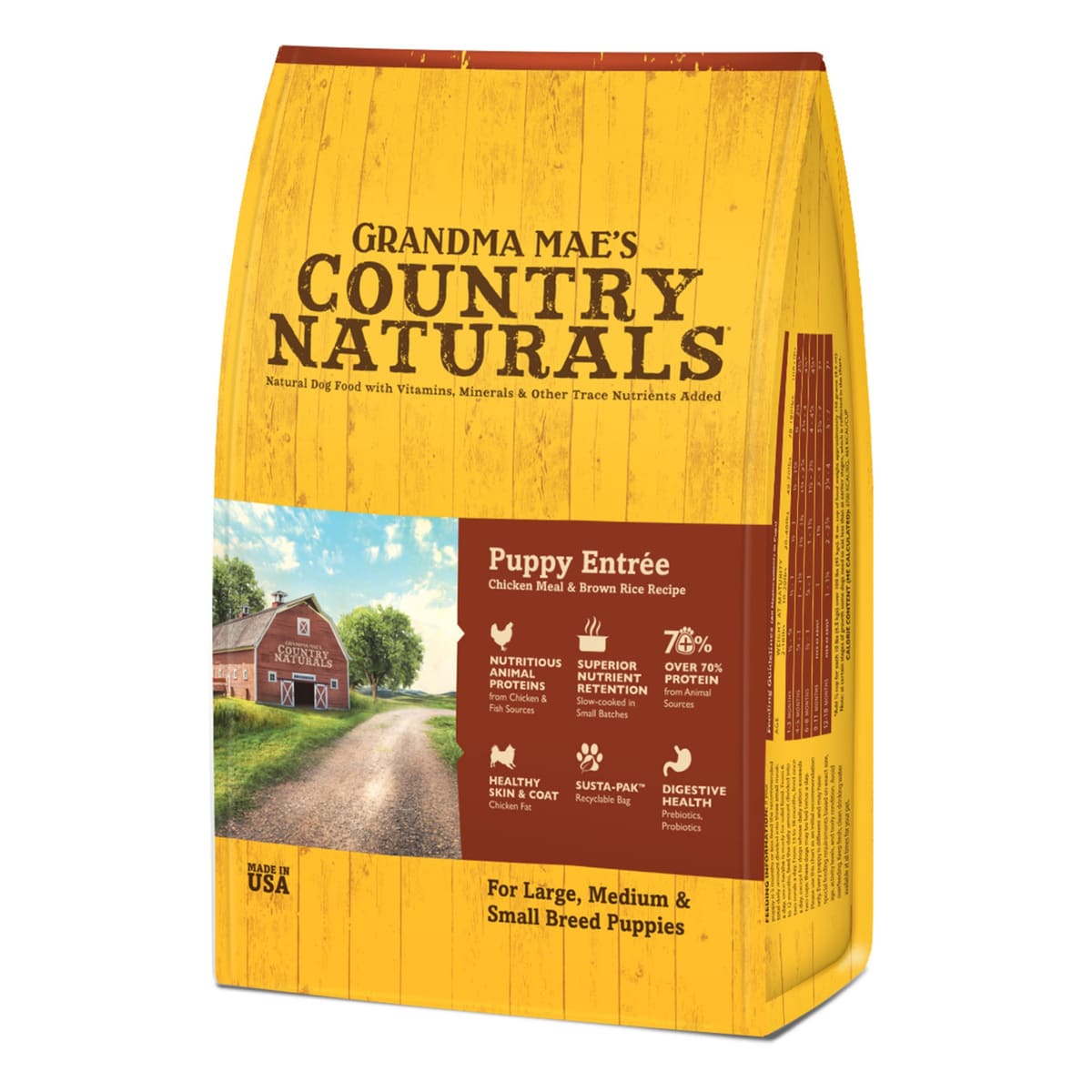 Grandma Mae's Country Naturals Premium All Natural Puppy Dry Dog Food Chicken 1ea/14 lb