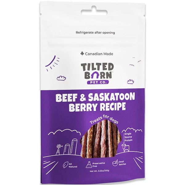 Tilted Barn Dog 3.53oz. Beef & Saskatoon Berry