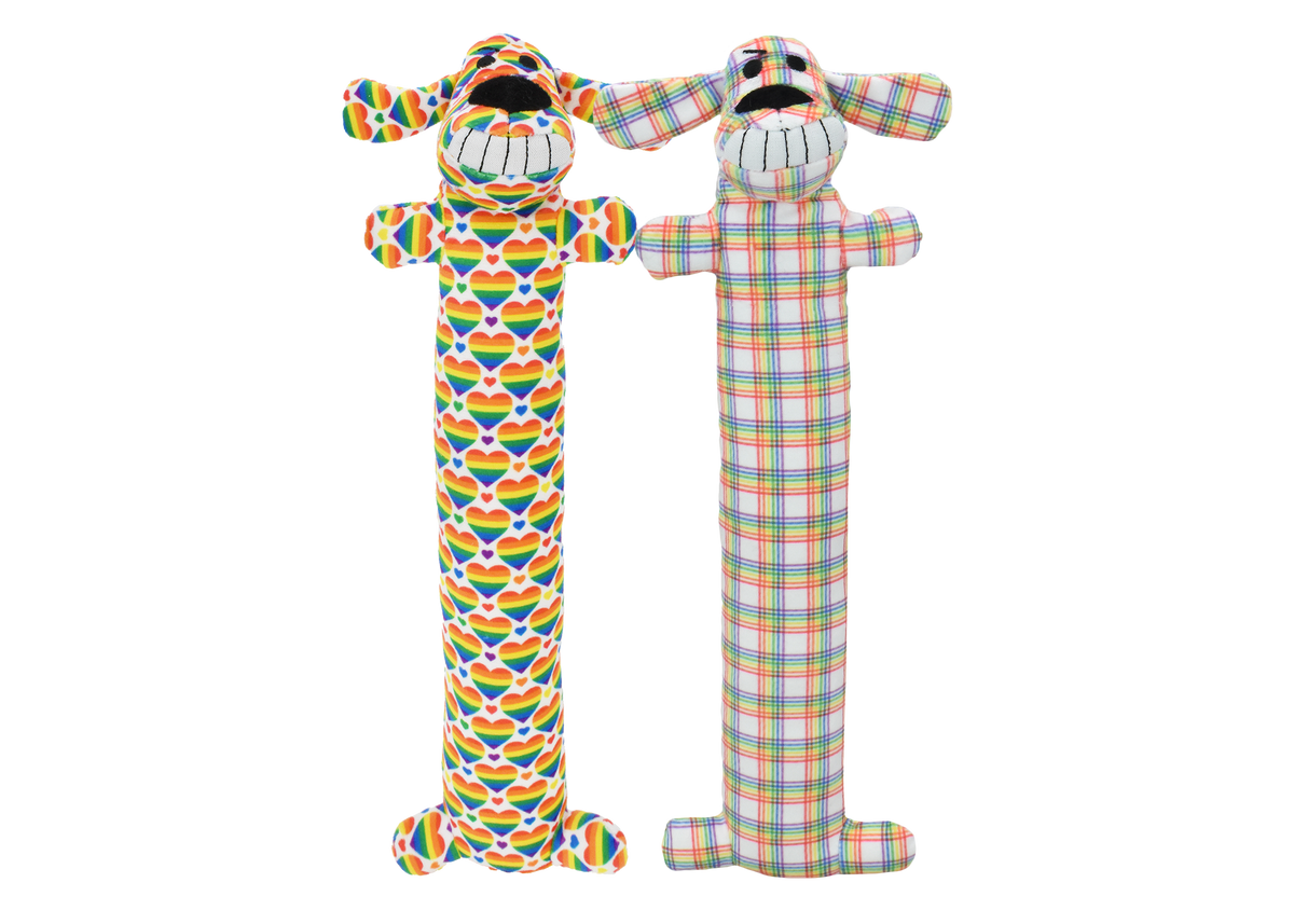 Multipet Rainbow Loofa Dog 12"