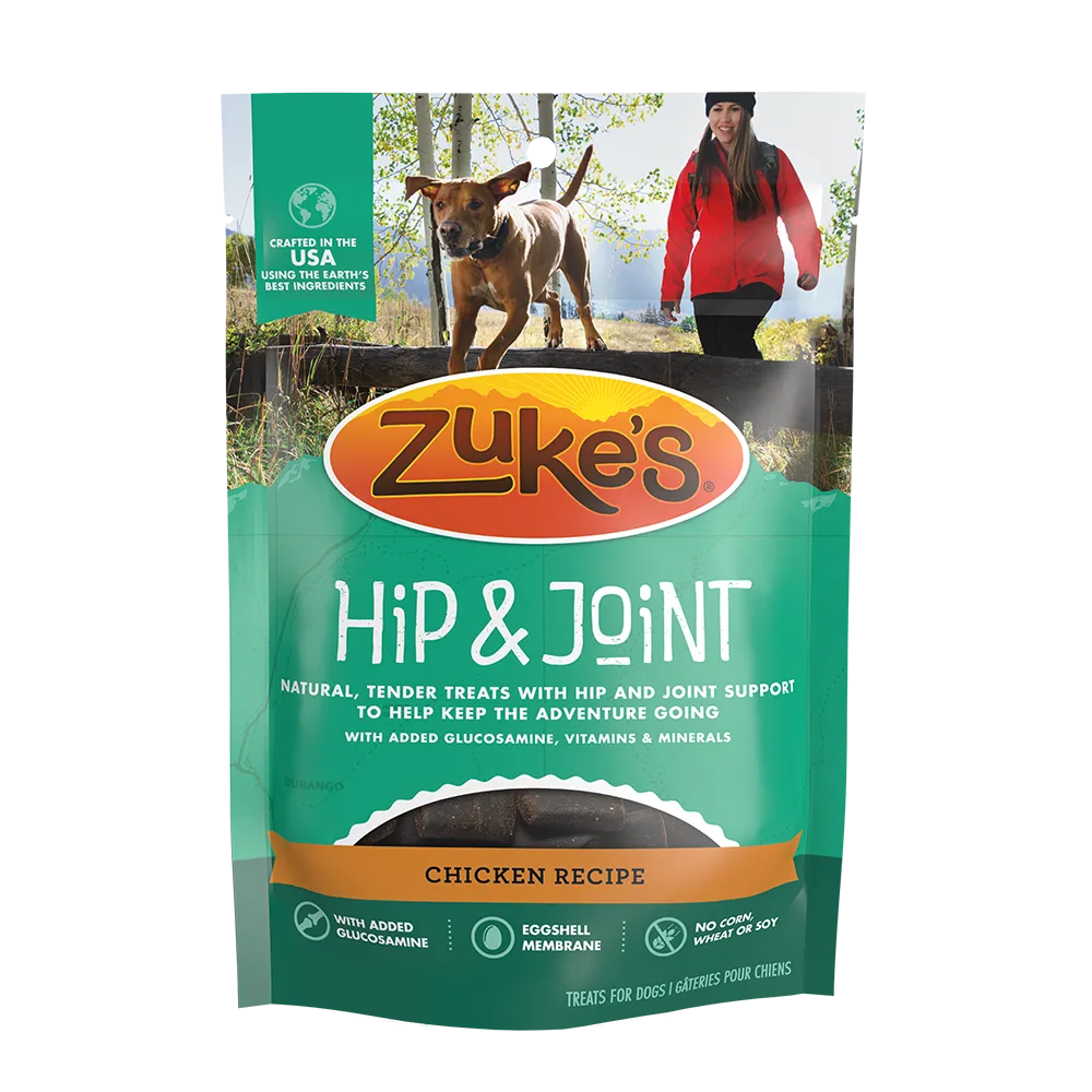 Zuke's Dog Hip & Joint Chicken Recipe Treats 6oz.