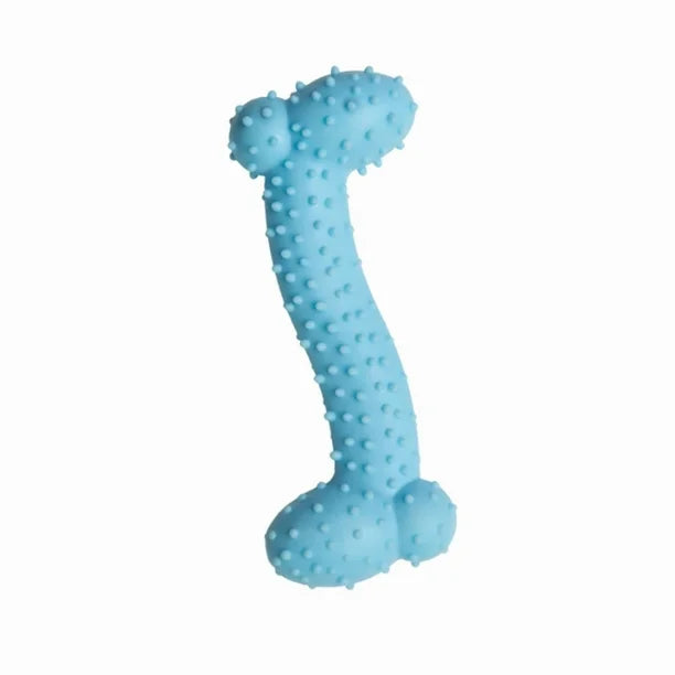 Snugarooz Lil Baby Bone Eco TPR Dog Toy Blue 4.25in.