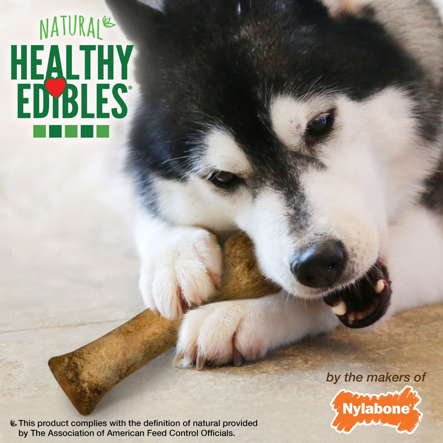 Nylabone Healthy Edibles AllNatural Long Lasting Chicken Dog Chew Treats Chicken, XL/Souper  50 Lbs. 1 ct