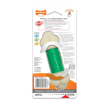 Nylabone Power Chew Double Action Durable Dog Toy Bacon 1ea/SMall/Regular - Up To 25 Ibs.