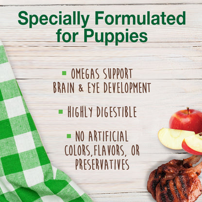 Nylabone Healthy Edibles Puppy AnimalShaped Lamb  Apple Dog Chew Treats Lamb  Apple, XS/Petite  Up To 15 Lbs. 4 ct