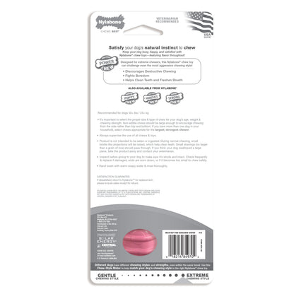 Nylabone Breast Cancer Awareness Pink Power Chew Textured Dog Toy Chicken 1ea/XL/Souper - 50+ lb