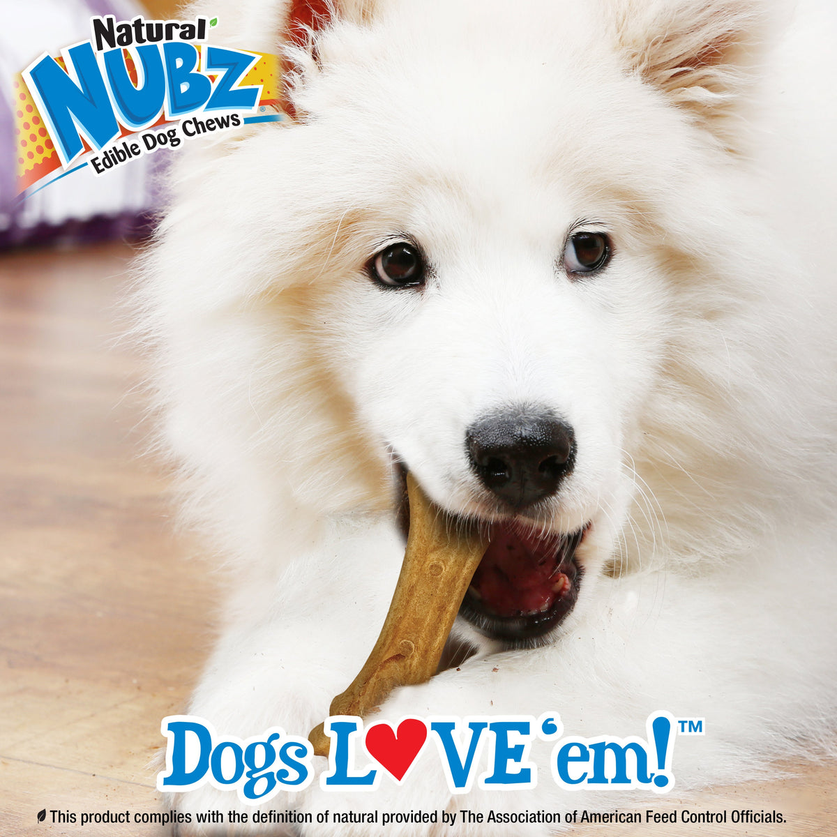 Nylabone Natural Nubz Dog Treats, AllergenFree Peanut Butter Peanut Butter, Jumbo  Up To 50 Lbs. 2 ct