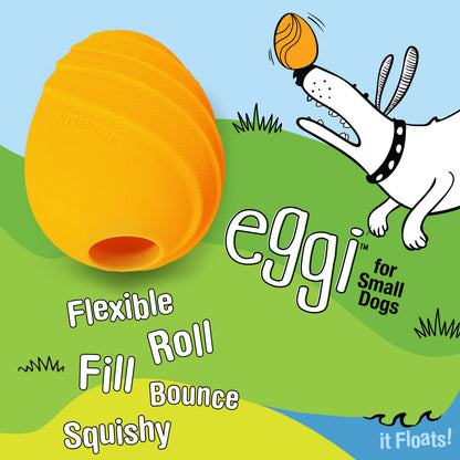 Nylabone Creative Play Eggi Dog Treat Toy Orange, 1ea/Small