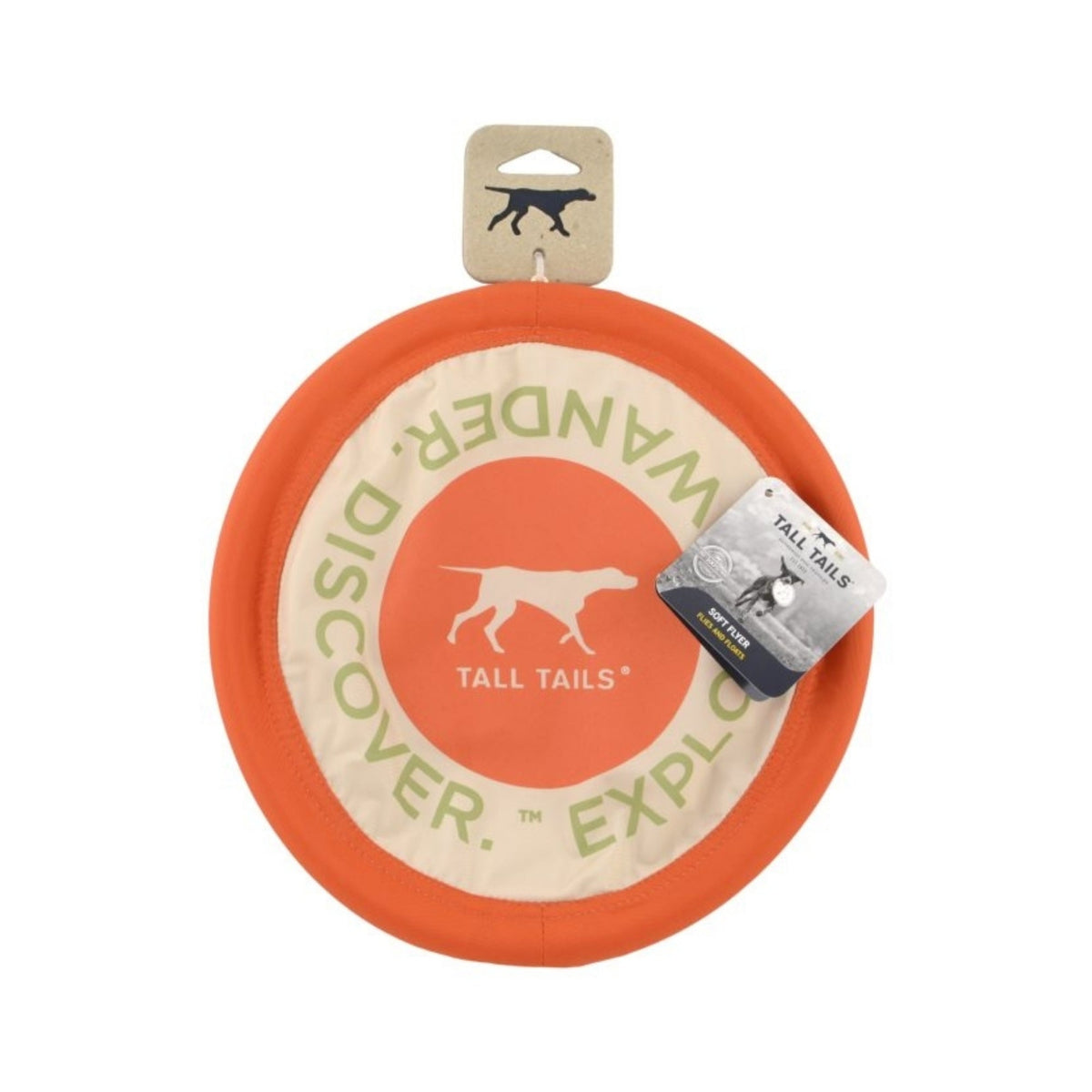 Tall Tails Dog Flying Disc Orange 10 Inches