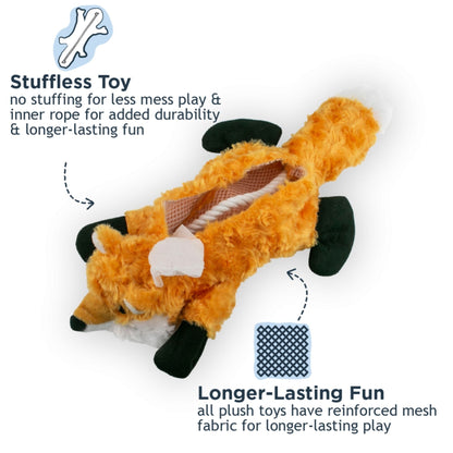 Tall Tails Dog Plush Stuffless Fox 16 Inches