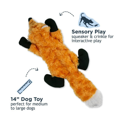 Tall Tails Dog Plush Stuffless Fox 16 Inches