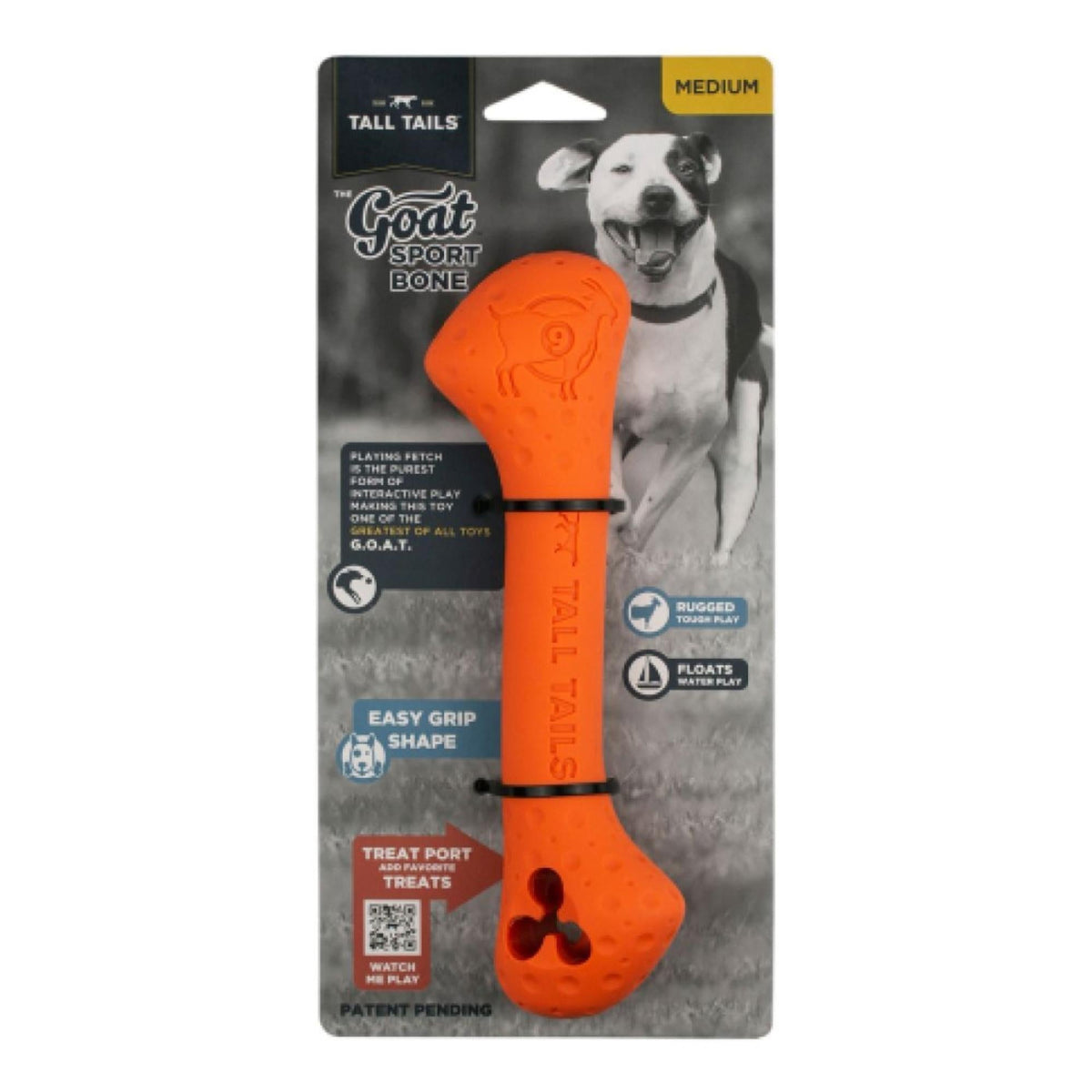 Tall Tails Dog Goat Bone Orange 9 Inch Default Title