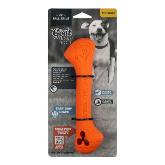 Tall Tails Dog Goat Bone Orange 9 Inch Default Title