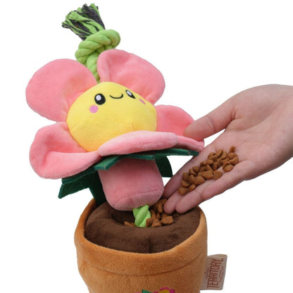Territory Dog Treat Tug Flower Pink 16 Inches