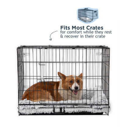 Tall Tails Dog & Cat Grey Cuddle Crate Bed, Large