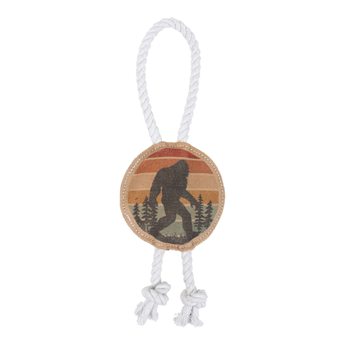 Territory Dog Natural Leather Color Bigfoot Tug Toy 14in.
