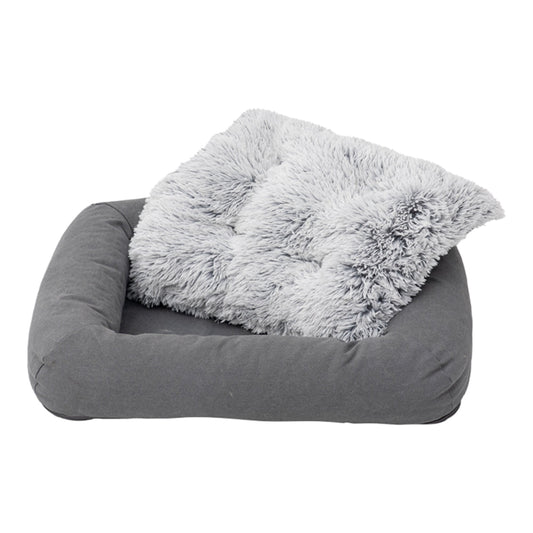 Tall Tails Dog & Cat Grey All In One Bed, 28" x  22"