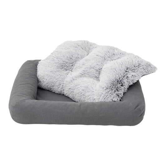 Tall Tails Dog & Cat Grey All In One Bed, 34.5" x 27"