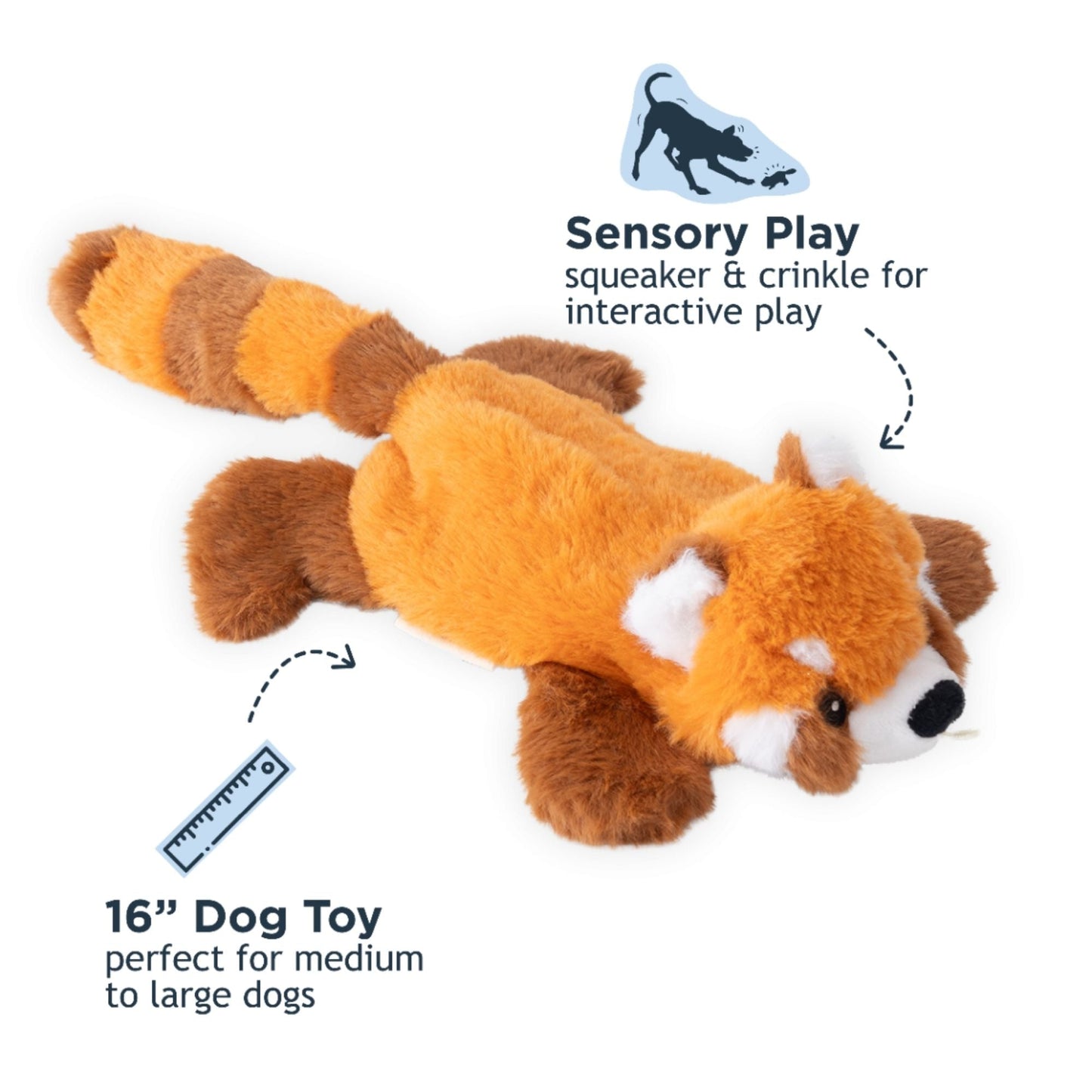 Tall Tails Dog Stuffless Red Panda 16 Inches