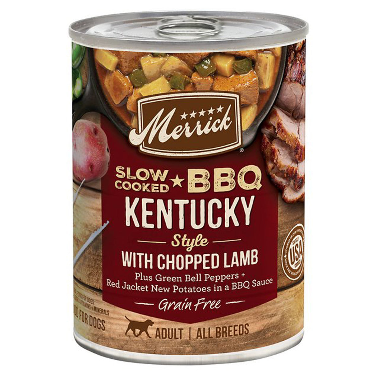 MERRICK DOG SLOW COOKED GRAIN FREE KENTUCKY LAMB 12.7OZ(Case of 12)