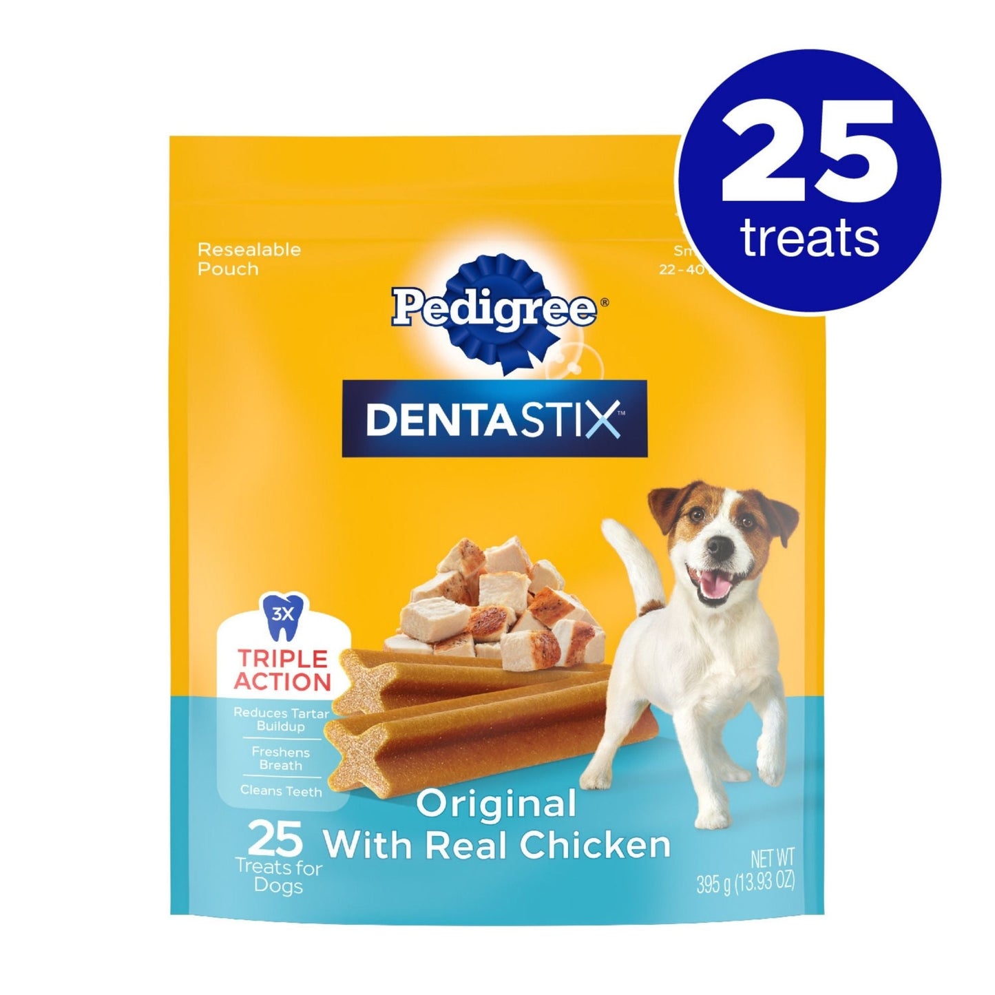 Pedigree DENTASTIX Dog Dental Treat Original w/Real Chicken 1ea/25 ct