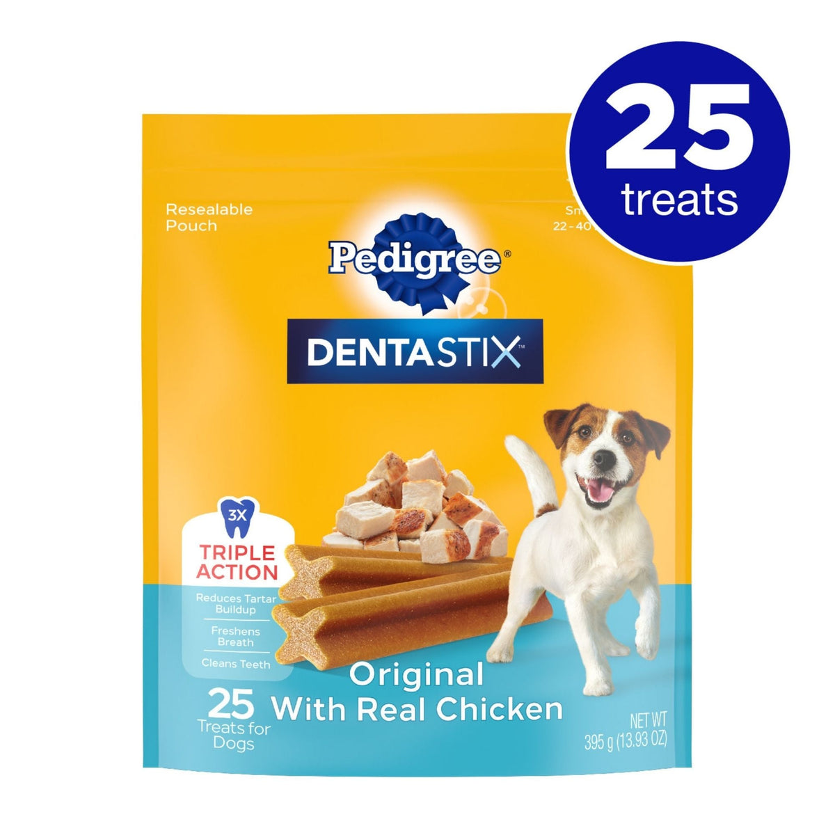 Pedigree DENTASTIX Dog Dental Treat Original w/Real Chicken 1ea/25 ct