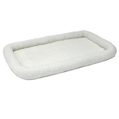MidWest Homes for Pets QuietTime Bolster Dog Bed White 1ea/26in X 42in.