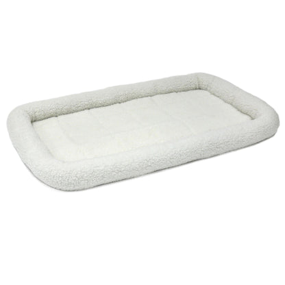 MidWest Homes for Pets QuietTime Bolster Dog Bed White 1ea/30in X 48in.