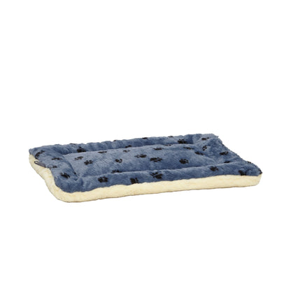 MidWest Homes for Pets Reversible Paw Print Dog Bed Blue 1ea/22in. X 36in.