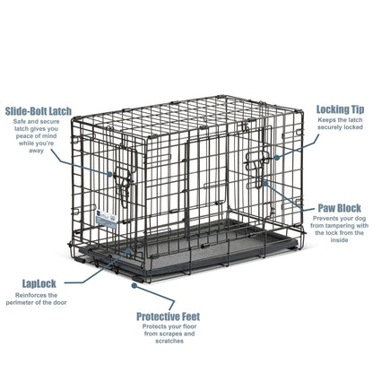 MidWest Homes for Pets Contour Double Door Dog Crate 1ea/22in.