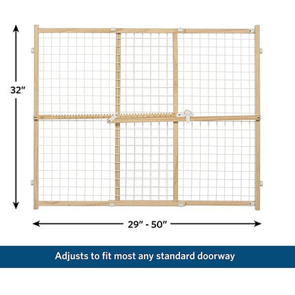 MidWest Homes for Pets Wood Pet Gate w/ Wire Mesh 1ea/32in.