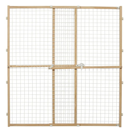 MidWest Homes for Pets Expandable Wood Gate 1ea/29-50in X 44in.