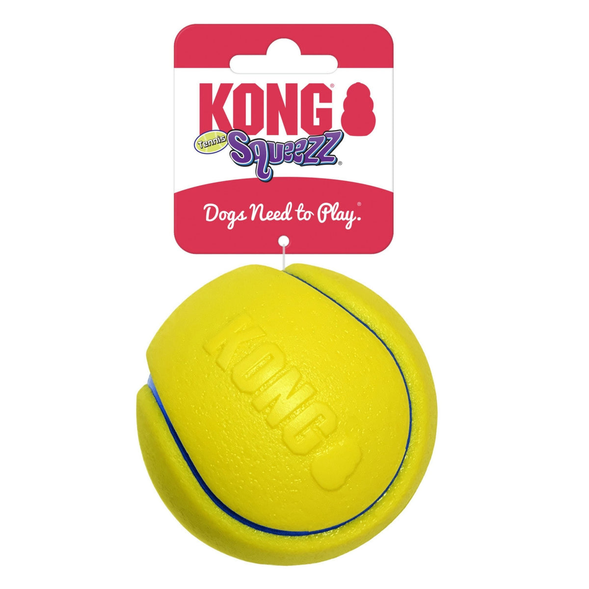 Kong Squeezz Tennis Ball Dog Toy 1ea/Md Default Title