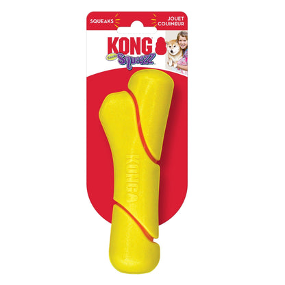Kong Squeezz Tennis Stick Dog Toy Yellow 1ea/Md Default Title