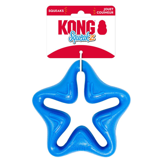 KONG Squeakz Star Dog Toy Blue 1ea/MD