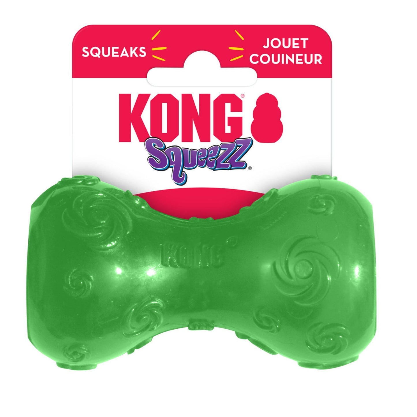 Kong Squeezz Dumbbell Dog Toy Assorted 1ea/Sm Default Title