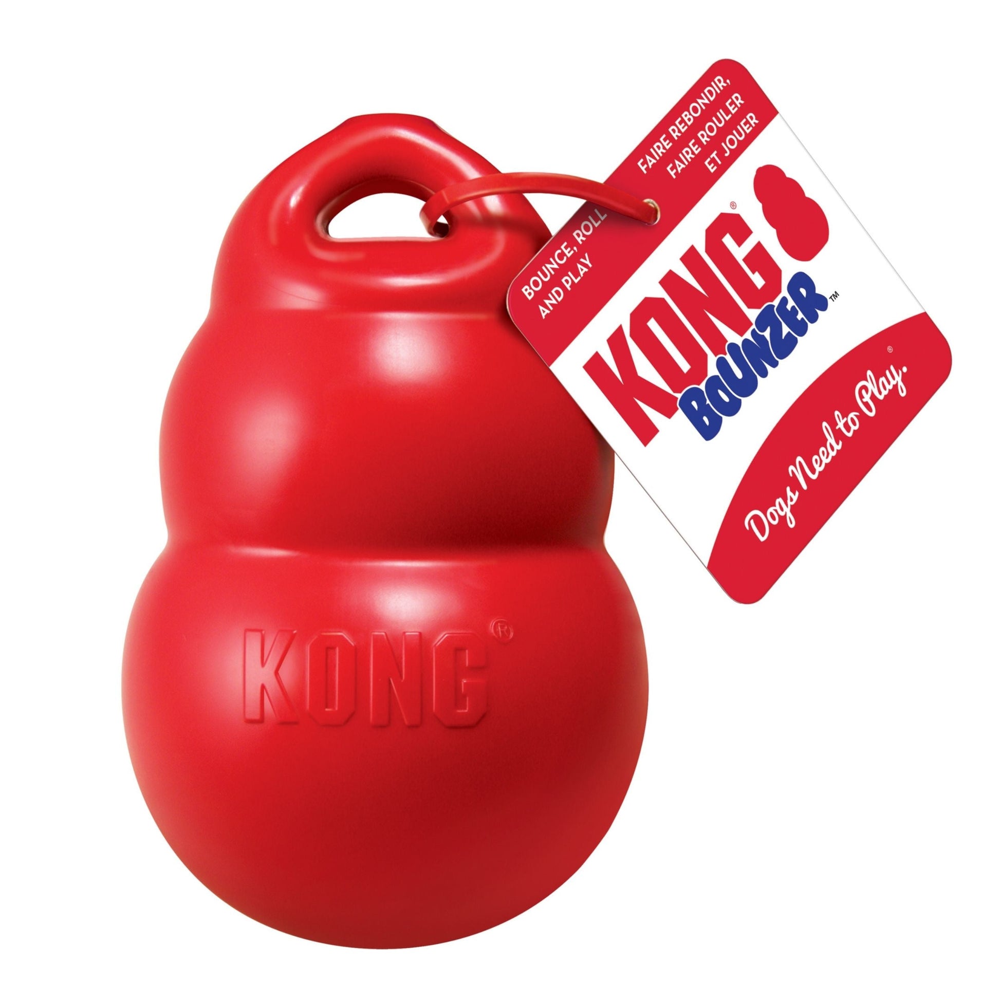 Kong Bounzer Dog Toy Red 1ea/Md Default Title