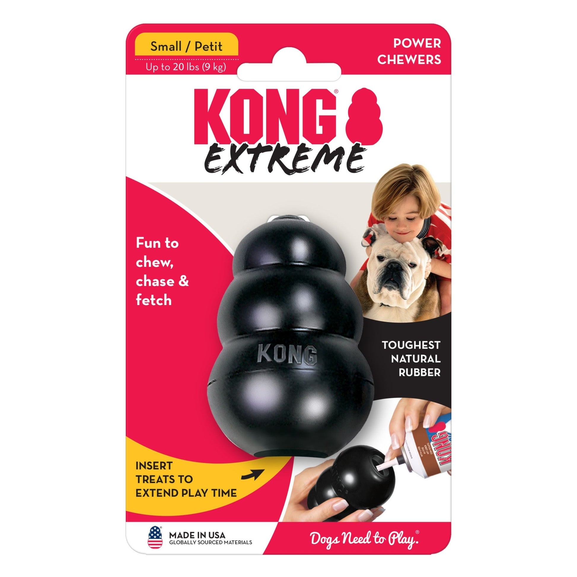 Kong Extreme Dog Toy Black 1ea/Sm Default Title