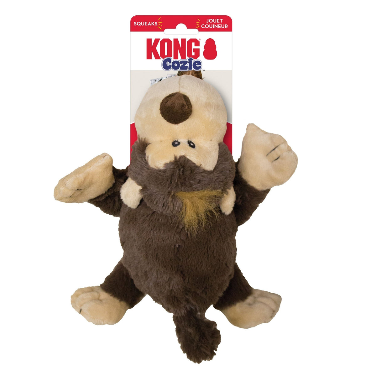 Kong Coz.Ie Spunky Monkey Plush Dog Toy Brown 1ea/Md Default Title