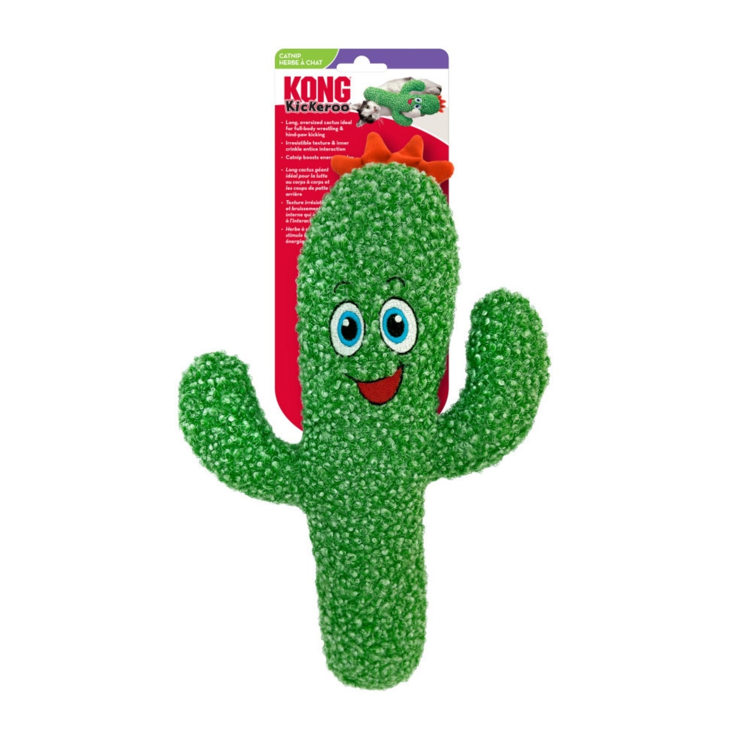 KONG Kickeroo Cactus Cat Toy 1ea/One Size