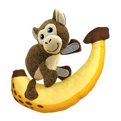 KONG Pull-A-Partz Pals Dog Toy Monkey, 1ea/MD