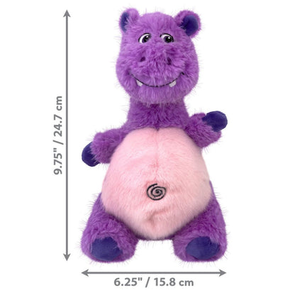 KONG Knots Belly Dog Toy Hippo MD/LG