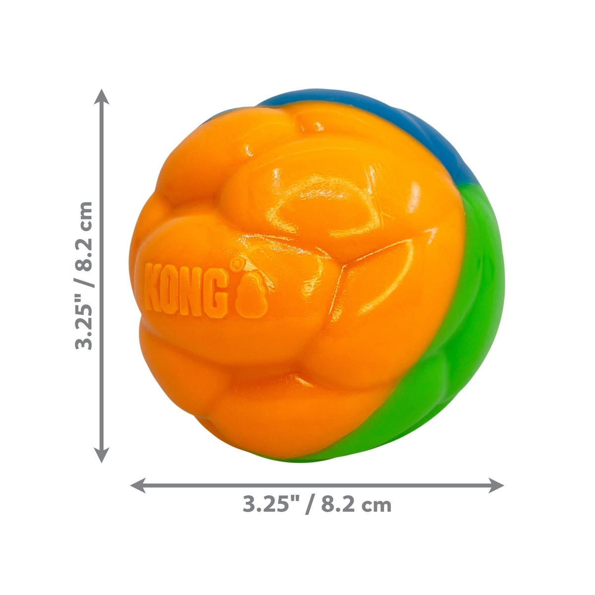 KONG Twistz High-Viz Ball Dog Toy Assorted 1ea/LG