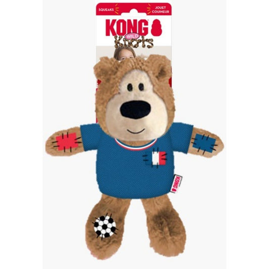 KONG Wild Knots Sport Bear Dog Toy France, 1ea/MD