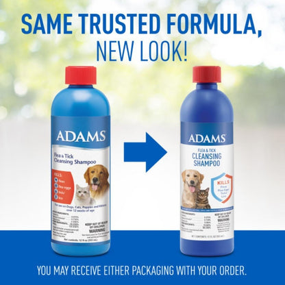 Adams Flea  Tick Cleansing Shampoo Clear, 1ea/12 oz