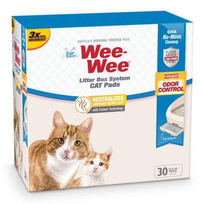Four Paws Wee-Wee Cat Litter Box System Pads 1ea/11 in X 17 in (30 ct)