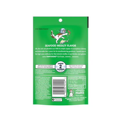 Temptations Classics Crunchy & Soft Adult Cat Treats Seafood Medley 1ea/3oz.