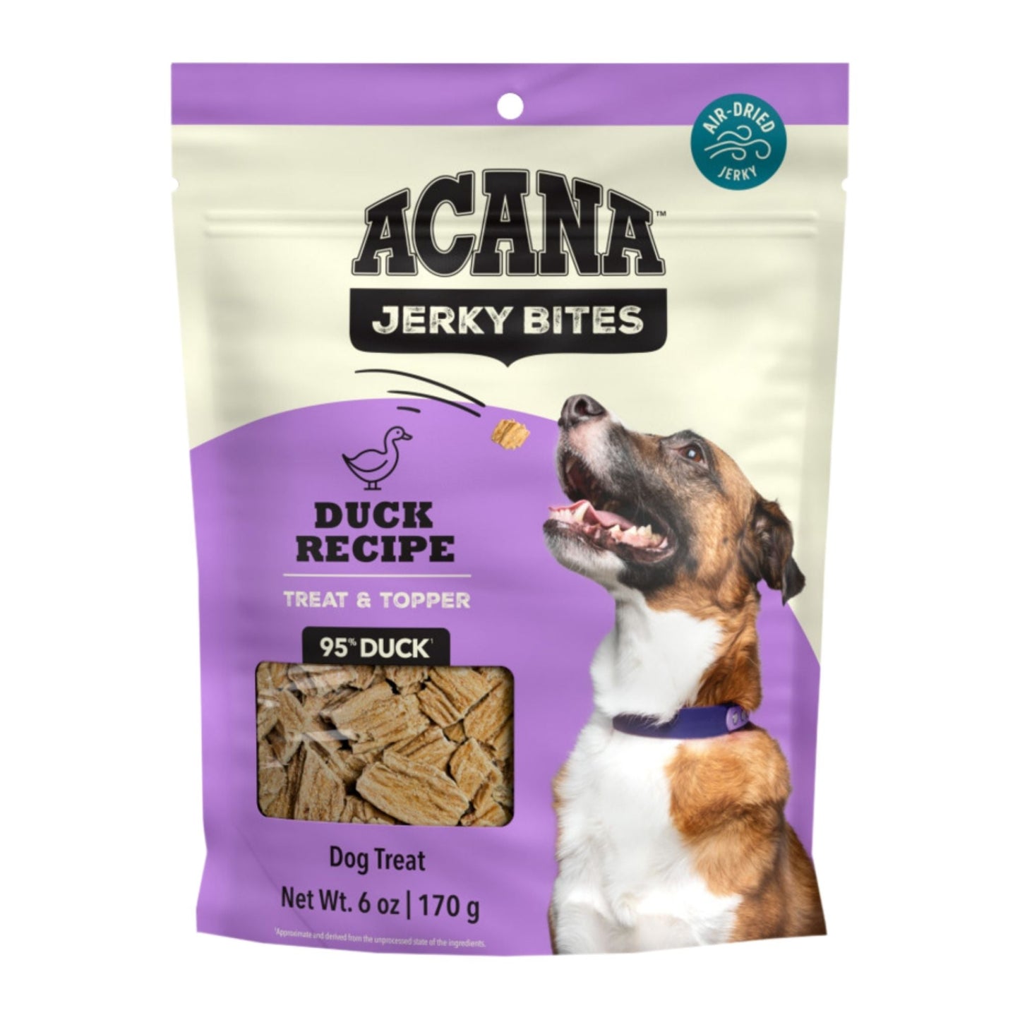 Acana Dog Grain Free Jerky Bites Duck Recipe 6oz.